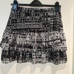 Monki Black and White Patterned Skirt